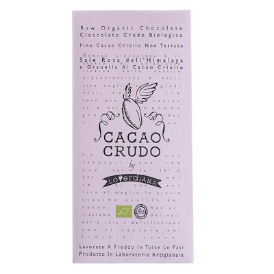 Cioccolato Bio Fondente Sale dell’Himalaya e Granella di Cacao - Cacao Crudo 50gr